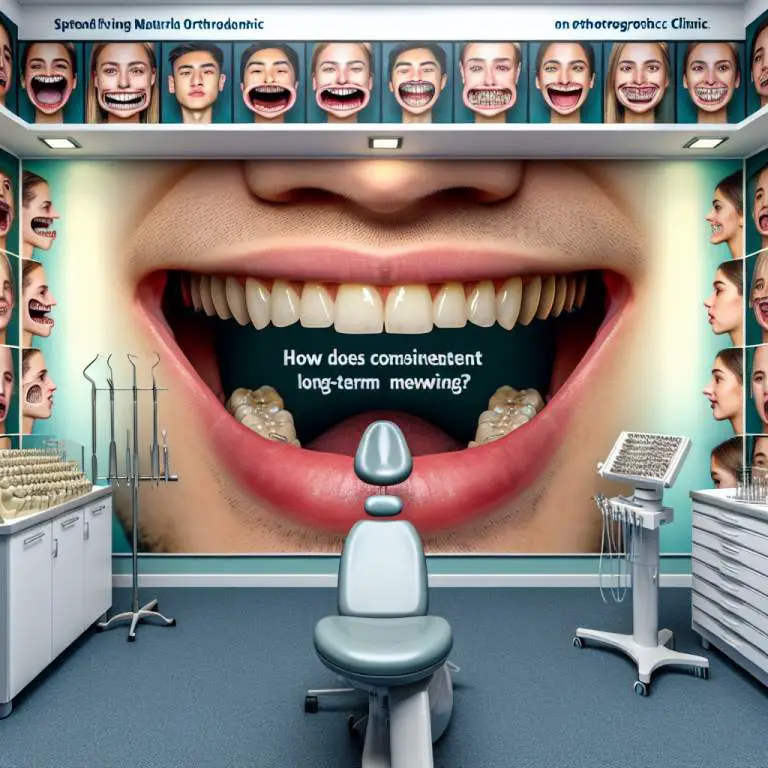 How does consistent long-term mewing compare to orthodontic treatments?