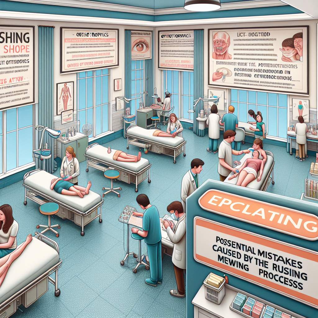 In a dental clinic, there are various tools and instruments neatly arranged on a tray. There is a handheld appliance, a small orthodontic device, and a set of aligners.