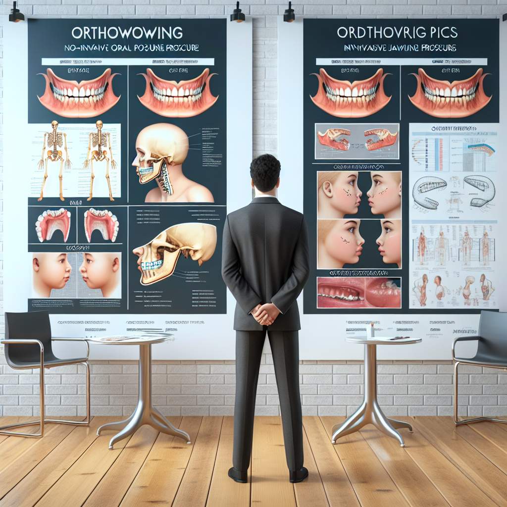 A dental clinic with a computer display, an x-ray light, dental tools, and a poster on the wall showing teeth.