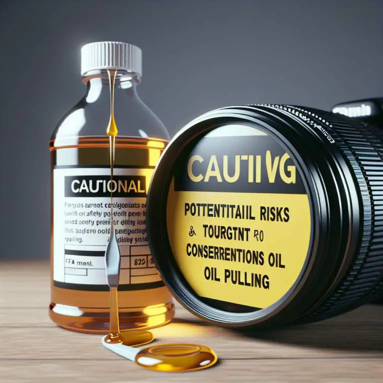 What are the risks and safety considerations of oil pulling?